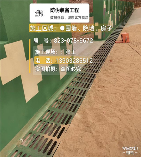 乐山 例如在抖音上有“迷彩墙，外围墙面挡 - 星空数码迷彩漆施工队